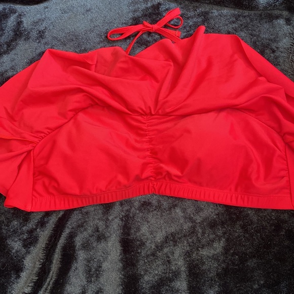 Red Ruffle Bikini Top - Picture 2 of 3